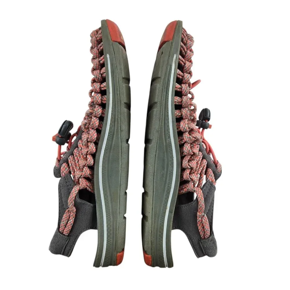 Keen Uneek Sandals Womens 7 Pink‎ Gray Slingback Gorpcore Hiking Travel Vacation